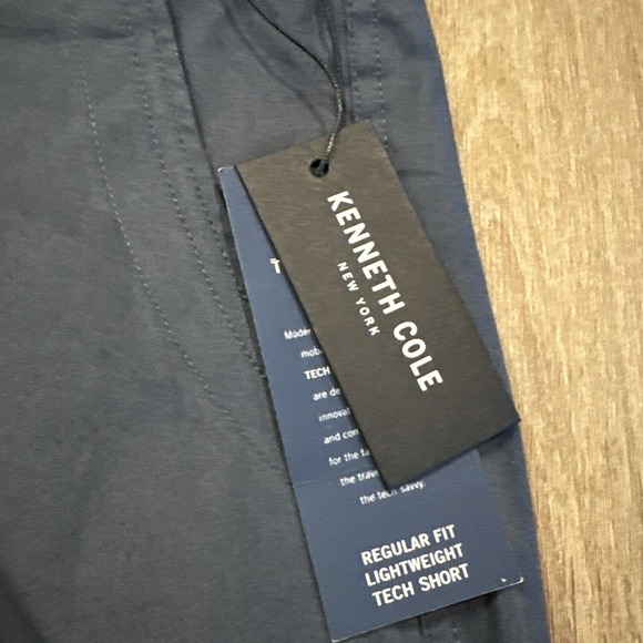 NEW Kenneth Cole Men's Big & Tall Dark Grey Mobility Cargo Short 46 Tech Belt - Picture 3 of 10